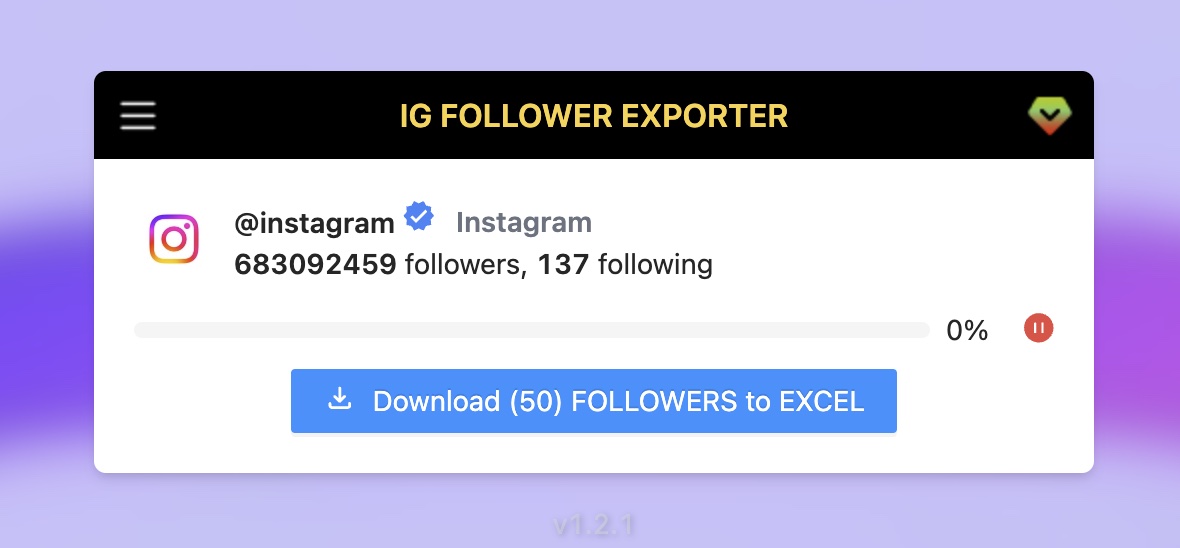 Export Followers